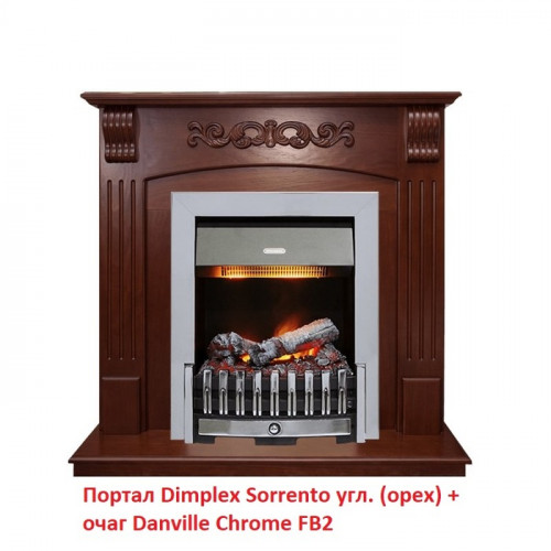 Классический очаг 2D Dimplex Danville Chrome FB2