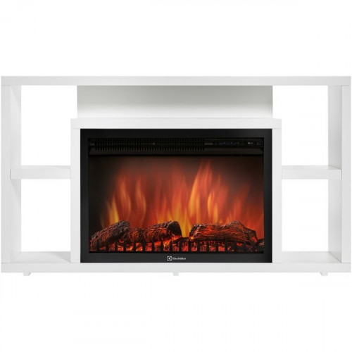 Электрокамин с широким очагом 2D Electrolux EFP/P-3020LS с порталом Firelight Multimedia 30 белый
